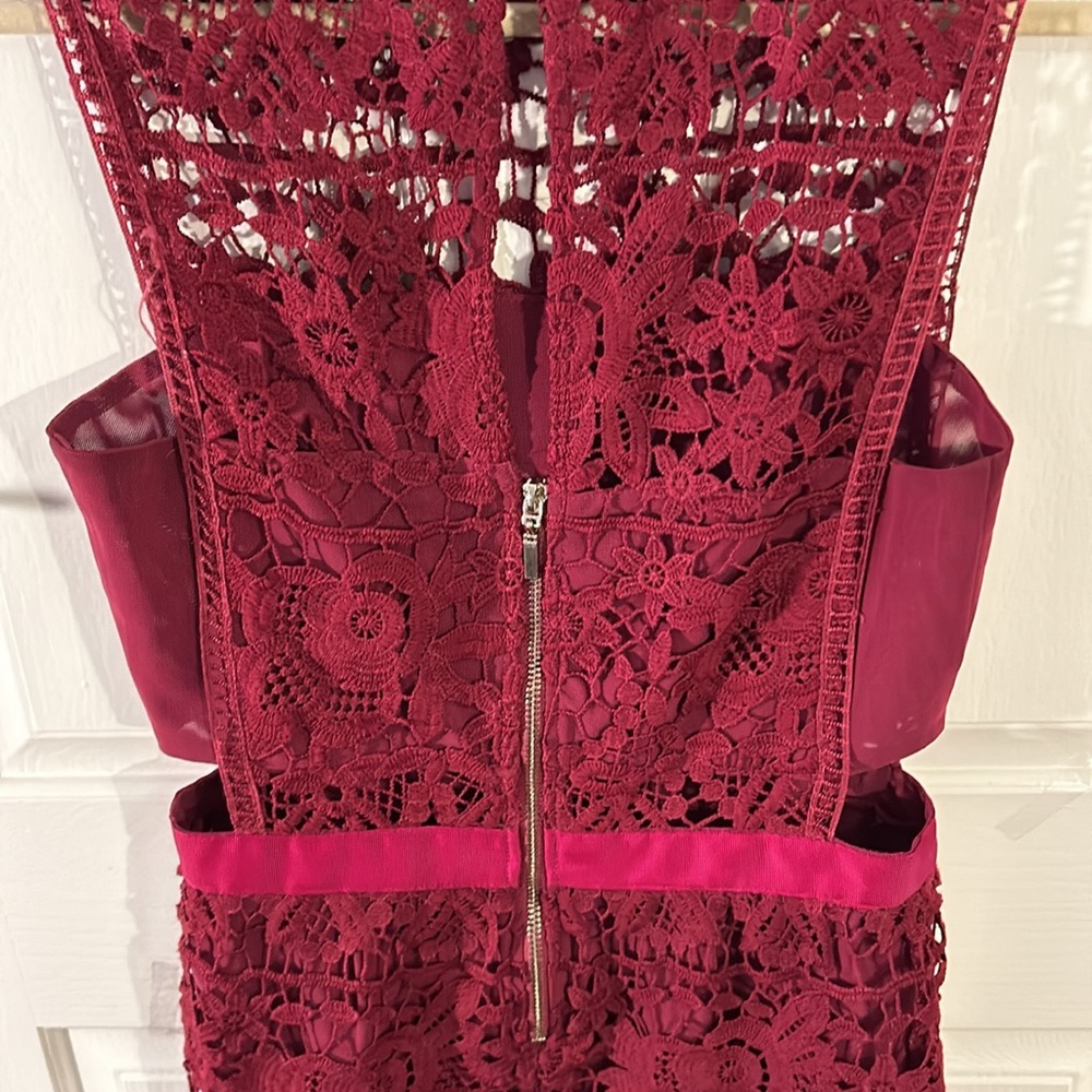 Romeo + Juliet Deep Burgundy Red Dress - image 6